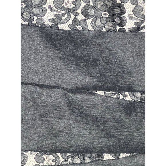 Scarlet Nite One shoulder woman’s size 14 black and cream mini party dress layer - Picture 8 of 14